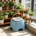 thumbnail image 6 of Shoe Changing Stool with Storage, Built in Compartment Padded Seat Footstool, Compact Space Saving Modern Ottoman Bench for Living Room Entrance Kitchens Bathrooms Home Offices, 6 of 6