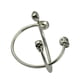 thumbnail image 1 of 2 pulseras de plata tibetana con base en blanco y cabeza de calavera para hombre., 1 of 4