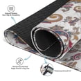 thumbnail image 3 of Boho Style Multi-Purpose Rubber Game Mat 31.5 Inch Square Extra Large Mahjong Pad Features Anti-Slip Backing and Noise Reducing Properties for Tiles and Boards, 3 of 7