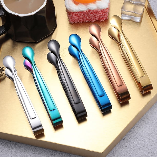 Clip de acero inoxidable para cubitos de azúcar, clip para hielo engrosado, mini clip para alimentos, cubitos de hielo, clip para granos de hielo, clip para alimentos de frutas