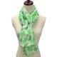 thumbnail image 5 of Bufanda larga para mujer con estampado de trébol de cuatro hojas verde, bufanda corta, 5 of 5