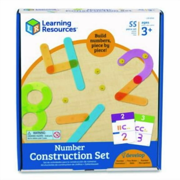 Learning Resources Number Construction, 50 Pieces, Ages 3 