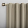 thumbnail image 3 of Sun Zero Cyrus 1-Piece  Thermal 100% Blackout  Back Tab/Rod Pocket Curtain Panel, Linen, 40”W x 63"L, 3 of 8
