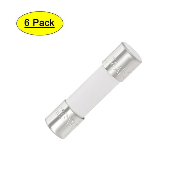 Automotive Cartridge Fuse 4A 250V 5x20mm Slow Blow Replacement for Car Stereo Audio Alarm Amplifier Ceramic 6pcs