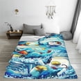 thumbnail image 4 of Manta de dibujos animados de Squirtle, manta de vellón ultra suave y acogedora de lujo para sofá cama, mantas de franela cálidas para todas las estaciones, ropa de cama para niños, adolescentes y, 4 of 6