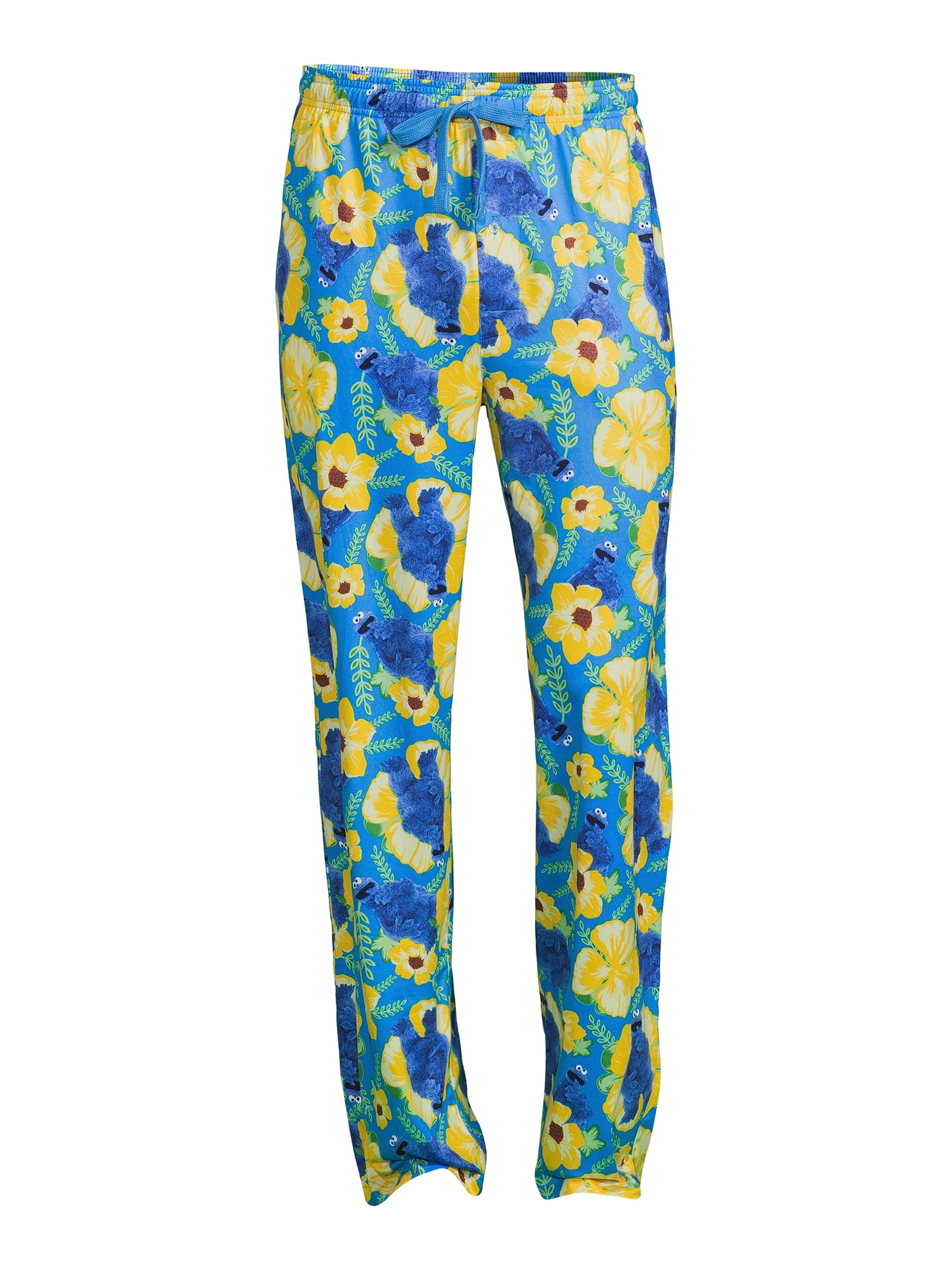 Sesame Street Men's Cookie Monster Print Pajama Sleep Pants for
