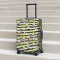thumbnail image 5 of Uemuo Striped With Palm Tree Branches Printed Washable Luggage Cover - Fashion Suitcase Protector Fits 18-32 Inch Luggage -X-Large, 5 of 9