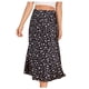 thumbnail image 4 of Gibobby faldas para niña Leopard A-line Elástico Busto Falda de mujer Satén Falda con estampado completo(Negro, M), 4 of 5