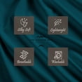 thumbnail image 4 of 100% Pima Cotton RV-Short-Queen Size 4-PCs Sheet Set (Solid, Teal) Fits 10-12" Deep Pocket, 600 Series Sateen Weave, 4 of 5