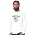thumbnail image 5 of Fathers Day World's Most Awesome Dad Men's Long Sleeve Tee T Shirt Brisco Brands X, 5 of 6