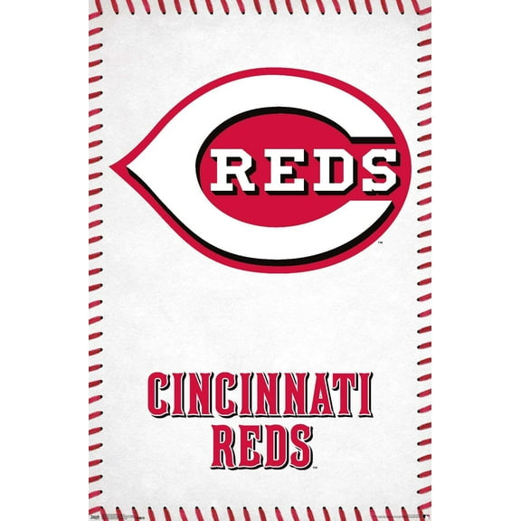 MLB Cincinnati Reds - Logo 17 Wall Poster, 14.725" x 22.375"