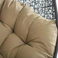 thumbnail image 6 of Modway Encase Swing Outdoor Patio Lounge Chair Without Stand in Black Mocha, 6 of 7