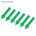 thumbnail image 3 of Uxcell 4x1" Arrow Sticker PVC Directional Sign Adhesive Removable Floor Decal Green 6Set / 36Pieces, 3 of 5
