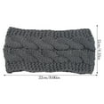 thumbnail image 3 of Headbands Autumn Windproof Elastic Head Multicolor Adjustable Wide Ladies comfortable to Ear Muffs Hair Accessories for Girls Dark Gray, 3 of 6