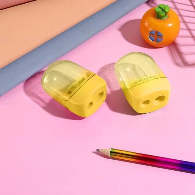 Roiihwy Double Holes Manual Pencil Sharpener for Classroom School Office Home