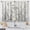 A1 Floral Leaves-grey, variant on Lemon Kitchen Curtains - Spring Country Farmhouse Rustic Nature Fruit Short Cafe Curtains for Living Dining Room - Tier Leaves Decor Rod Pocket Window Drapes 45 Inch Length 2 Panels Set
