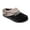 Black, variant on Faux-Fur Women's Memory Foam Comfort Hoodback Slippers Color: Peacock Size: SMALL