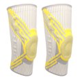 thumbnail image 1 of Soporte de Manga de Compresión de Rodilla Transpirable 1 par de Rodilleras Protector de Rodilla Tejido de Nailon para Correr Amarillo Gris ANGGREK  Otros, 1 of 8