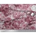 thumbnail image 2 of Soimoi Orange Velvet Fabric Stripe & Floral Decor Fabric Printed BTY 58 Inch Wide, 2 of 3
