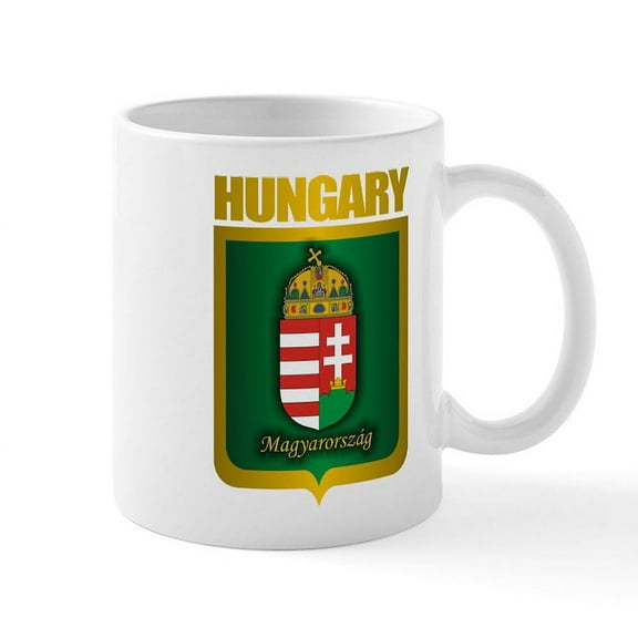 CafePress - Hungarian Gold Mug - 11 oz Ceramic Mug - Novelty Coffee Tea Cup