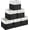 White Black, variant on 13x15x13 Storage Cube Bins, Heavy Duty Foldable Fabric Storage Bins with Handles and Metal Frame, 6 Pack Large Closet Organizer Bins for Clothes, Socks, Towels, White Purple