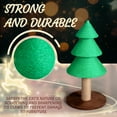 thumbnail image 3 of Ktaxon 31.5'' Christmas Tree Cat Scratcher, Large Sisal Scratching Post for Indoor Cats, Holiday Green, 3 of 10