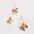 thumbnail image 4 of Weddingstar Tall Geometric Candle Or Flower Centerpieces - Gold - Set of 2, 4 of 4