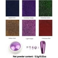 thumbnail image 2 of BISHENGYF 6 Boxes Chrome Nail Powder, Metallic Nail Art Glitter Set, Shiny Mirror Effect Powder for Nail Art Design Decoration, 2 of 8