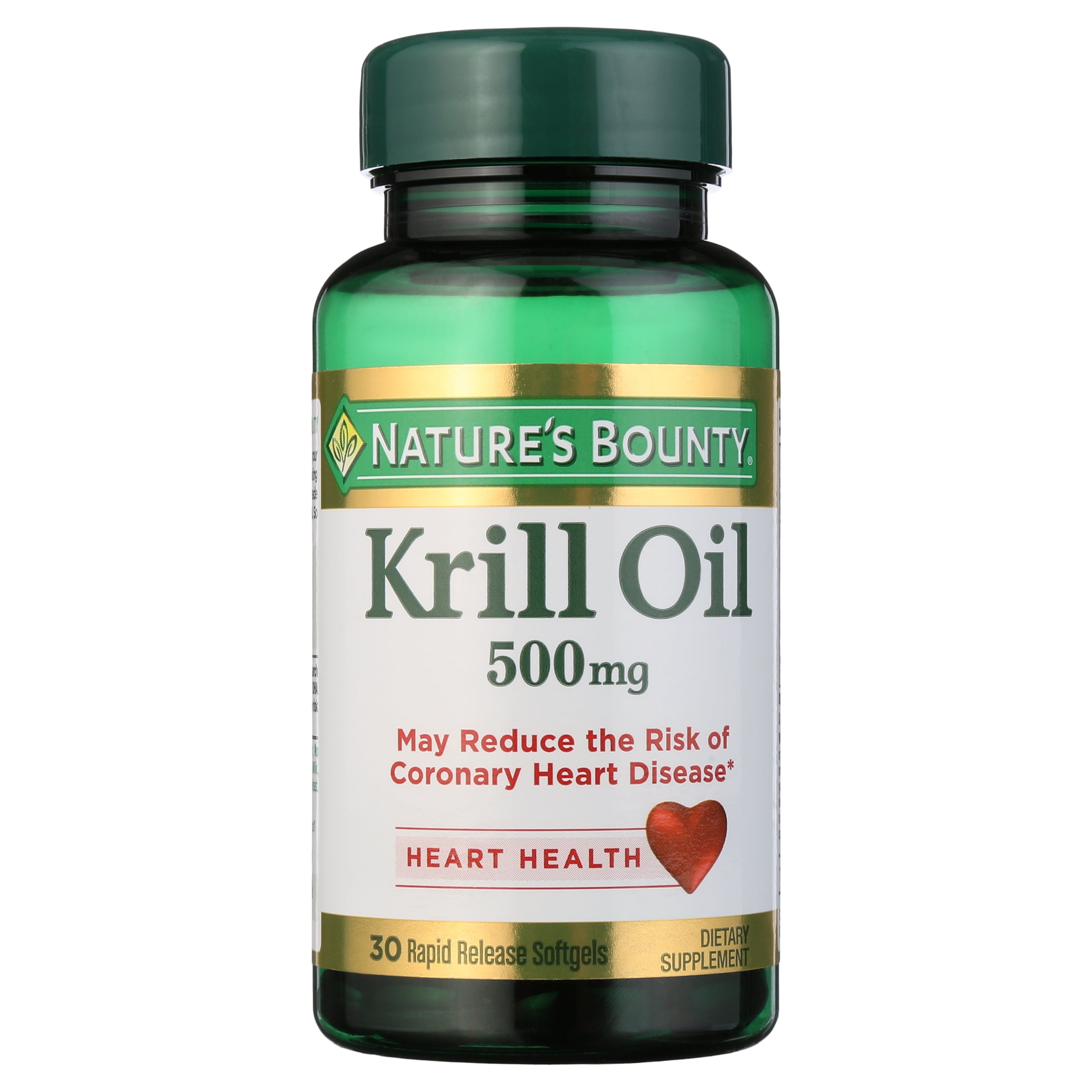 Nature's Bounty Krill Oil Softgels, 500 Mg, 30 Ct