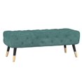 thumbnail image 1 of banc capitonné moderne, aqua, 1 of 7