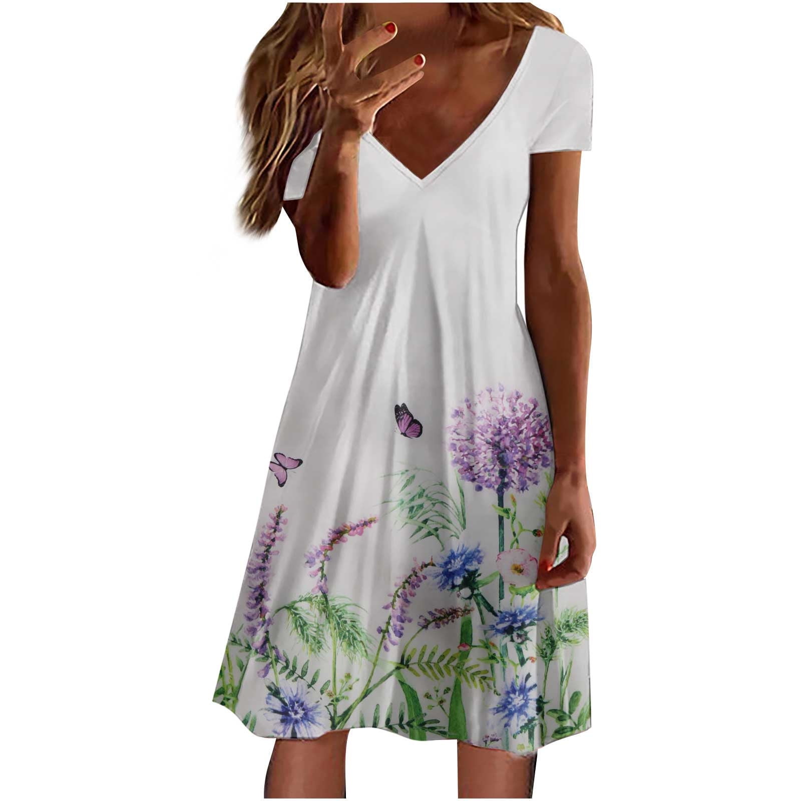 Womens Summer Dresses Purple Dress Women Elegant Dresses For Women
