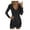 Black, variant on Elegant Long Sleeve Sequin Party Dress for Women Sophisticated Slim Fit Midi Gown with Neckline Detail and Self Cultivation Design for Ladies Attire Green XXL