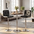 thumbnail image 2 of Gymax Bar Stools Set of 2 Adjustable Swivel Barstools w/Back & Footrest for Kitchen, 2 of 8