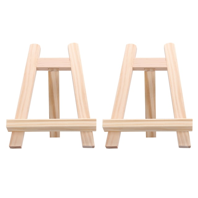 2Pcs 15x20cm Wood Easel artist Art Easel Craft Wooden Adjustable Table Stand Display Holder Calendar Display Rack for Children