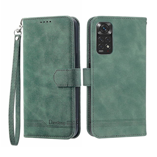 Funda romántica para Redmi Note 11 5g y Note 11s 5g con cordón, orificio para altavoz, ranuras para tarjetas, función billetera, función atril y protección contra caídas.