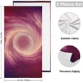 thumbnail image 2 of Coolnut Galaxy Soft Hand Towels, 2 PcsAbsorbent Bath Towel Decorative Fingertip Towels for Bathroom Gym Spa Hotel Beach Swimming Pool,14.4"x 28.3", 2 of 6