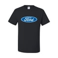 thumbnail image 2 of Wild Bobby, Ford Motors Blue Logo, Cars and Trucks, Men Graphic Tee, Black, Small, 2 of 4