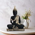 thumbnail image 2 of Resin Buddha Idol Statue for Living Room, Resin Gautam Buddha Showpiece for Home Decor (Golden), 2 of 4