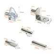 thumbnail image 3 of Kit de 80 Épingles d'Étagère Supports d'Étagère en Acier Inoxydable pour Livres, 3 of 5