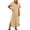 Khaki, variant on zbxnLI Summer Dress for Womens V Neck Short Sleeve T Shirt Dresses Casual Loose Beach Vacation Long Sundress