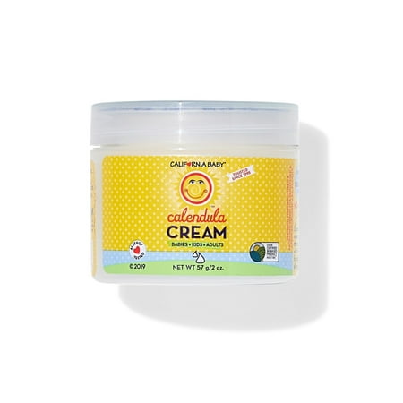 California Baby Calendula Cream | 100% Plant-Based Moisturizer | Lavender Baby Lotion | Face Moisturizer For Dry Skin | Hypoallergenic | 2.9 oz / 82g