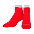 thumbnail image 4 of Odd Sox Basix – Large Unisex Ankle Socks – Red – Soft Breathable Cushion, Everyday Comfort Cotton, 4 of 5