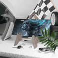 thumbnail image 3 of 1 Pcs 2D Flat License Plate Covers & Frames, Blue Eyed Lion For Decorative Front, Waterproof For Decoration Aluminum License Plate Covers & Frames Cover For Men Women, 12" X 6", 3 of 6