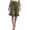 Army Green, variant on Womens Summer Ruffle Shorts High Waisted Straight Leg Short Pants Casual Dressy Comfy Pull On Shorts