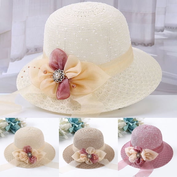 Summer Hot Sales Under $5 Purple Beach Sun Straw Hats for Women GIJNRIUIUA Sunshade Hat Korean Summer Hat Tourism Hat Fisherman Hat Basin Hat Cowboy Hat