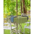 thumbnail image 3 of Olive Green Outdoor Tablecloth with Umbrella Hole and Zipper, Solid Color Table Cover for Round Tables Waterproof Tabletop Collection for Patio, Garden, Picnic, Camping 60R, 3 of 6