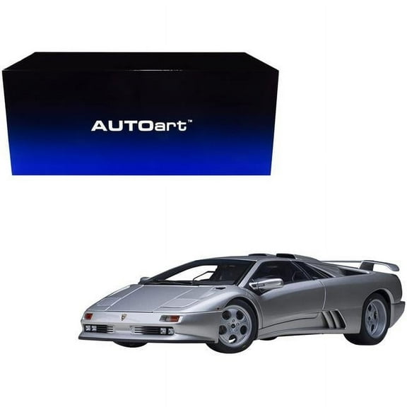 Autoart 79143 1-18 Scale Lamborghini Diablo Se30 Jota Titanio Model Car, Metallic Silver