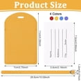 thumbnail image 2 of Luggage Tags For Globetrotters, Premium Leather Suitcase Labels With Full Back Privacy Cover, Practical For Business Or Leisure Trips (4PCS), 2 of 7