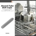 thumbnail image 3 of OULII 150Pcs Grey Round Tube Bolt Caps Dishwasher Rack Tip Protectors for Screw and Thread Cover, 3 of 8