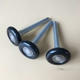 thumbnail image 4 of Lot de 10 Rouleaux de Porte de Garage Noirs en Nylon de 2 Po, Tige de 4 Po, Utilisent 6200 - Roulements à Double Joints, 4 of 6